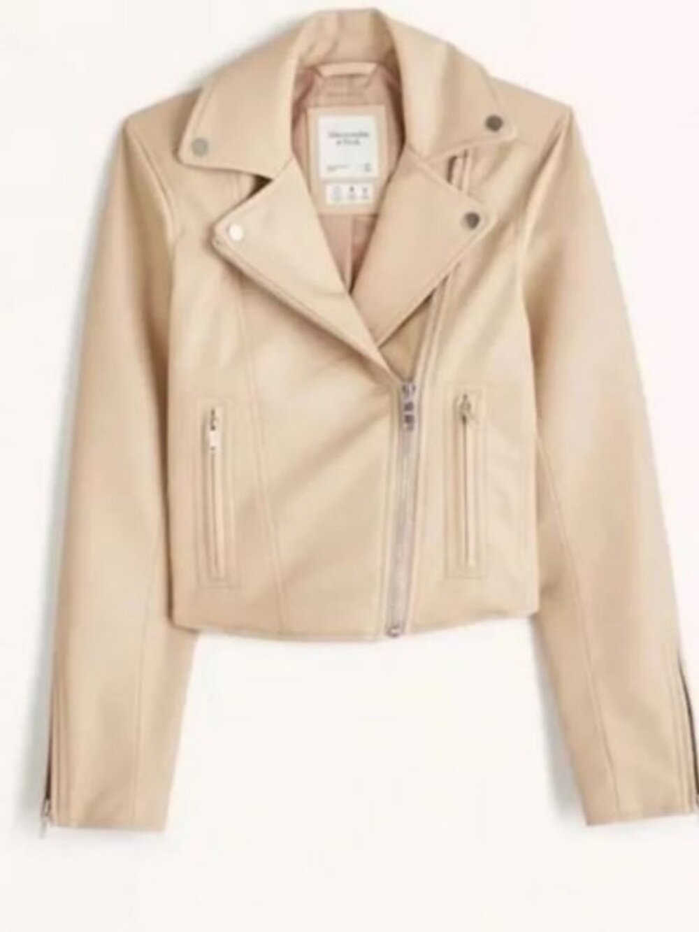 Abercrombie & Fitch Vegan Leather Moto Jacket